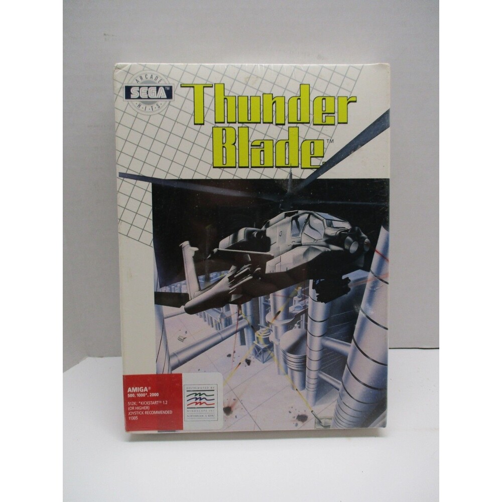 Thunder Blade Sega Arcade Game Disk for Amiga New/Sealed 1989